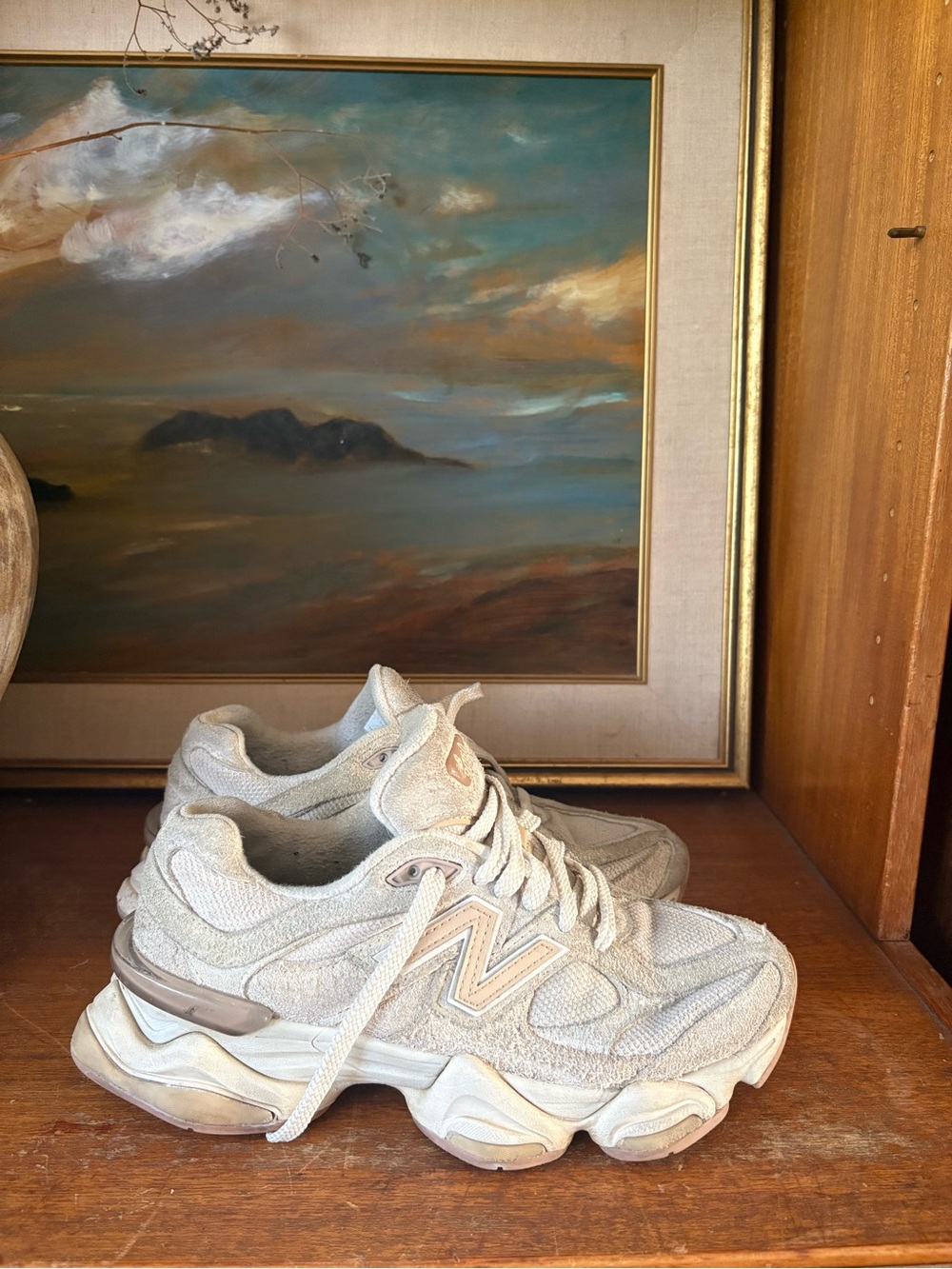 New Balance 9060 Suede Chunky Sneaker Granola Girl 8.5